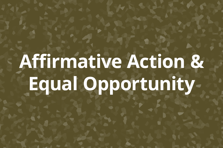 Affirmative Action and Equal Opportunity