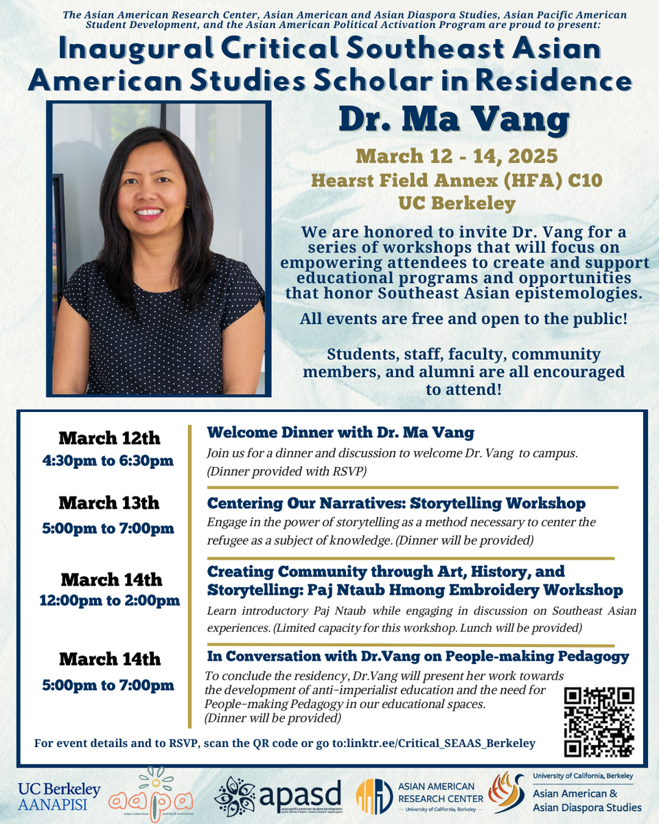 Flyer for Dr. Vang Residency