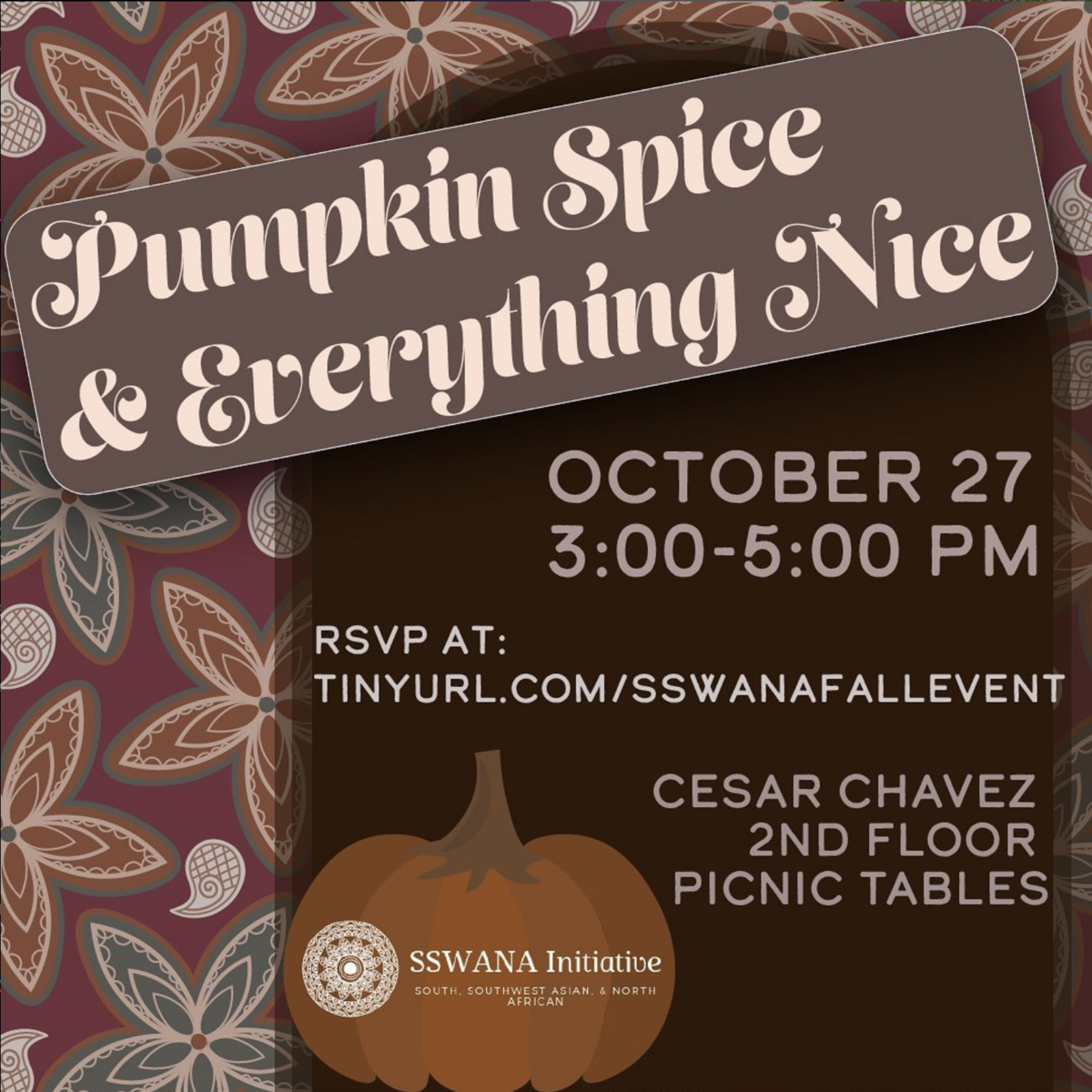Pumpkin Spice Themed Fall Mixer Event