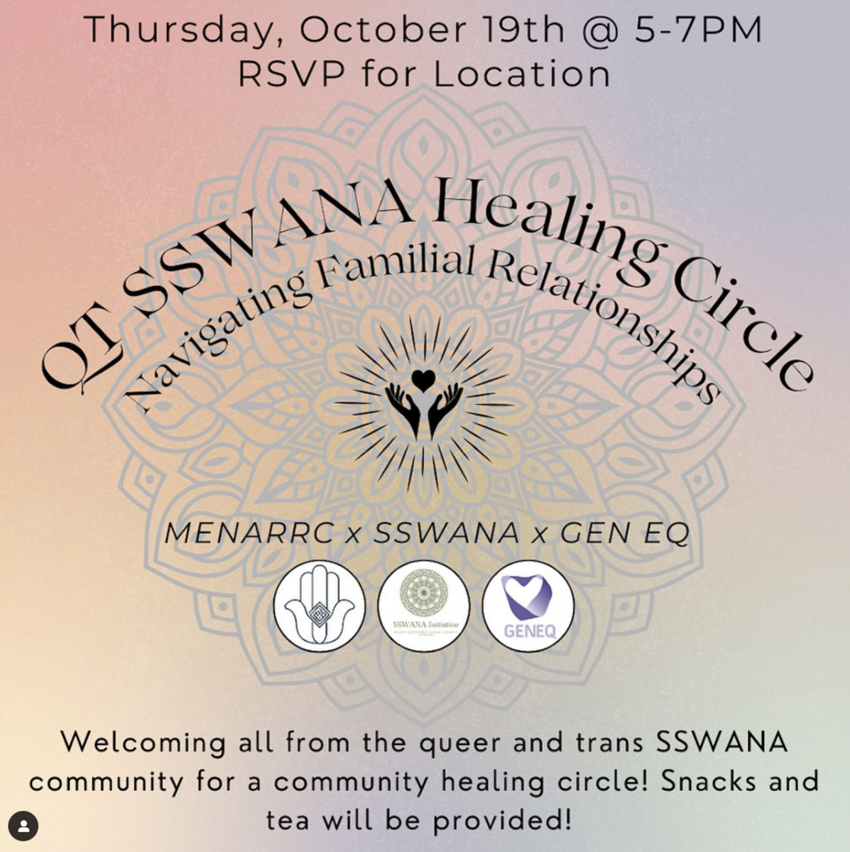 QT SSWANA Healing Circle - Navigating Familial Relationships