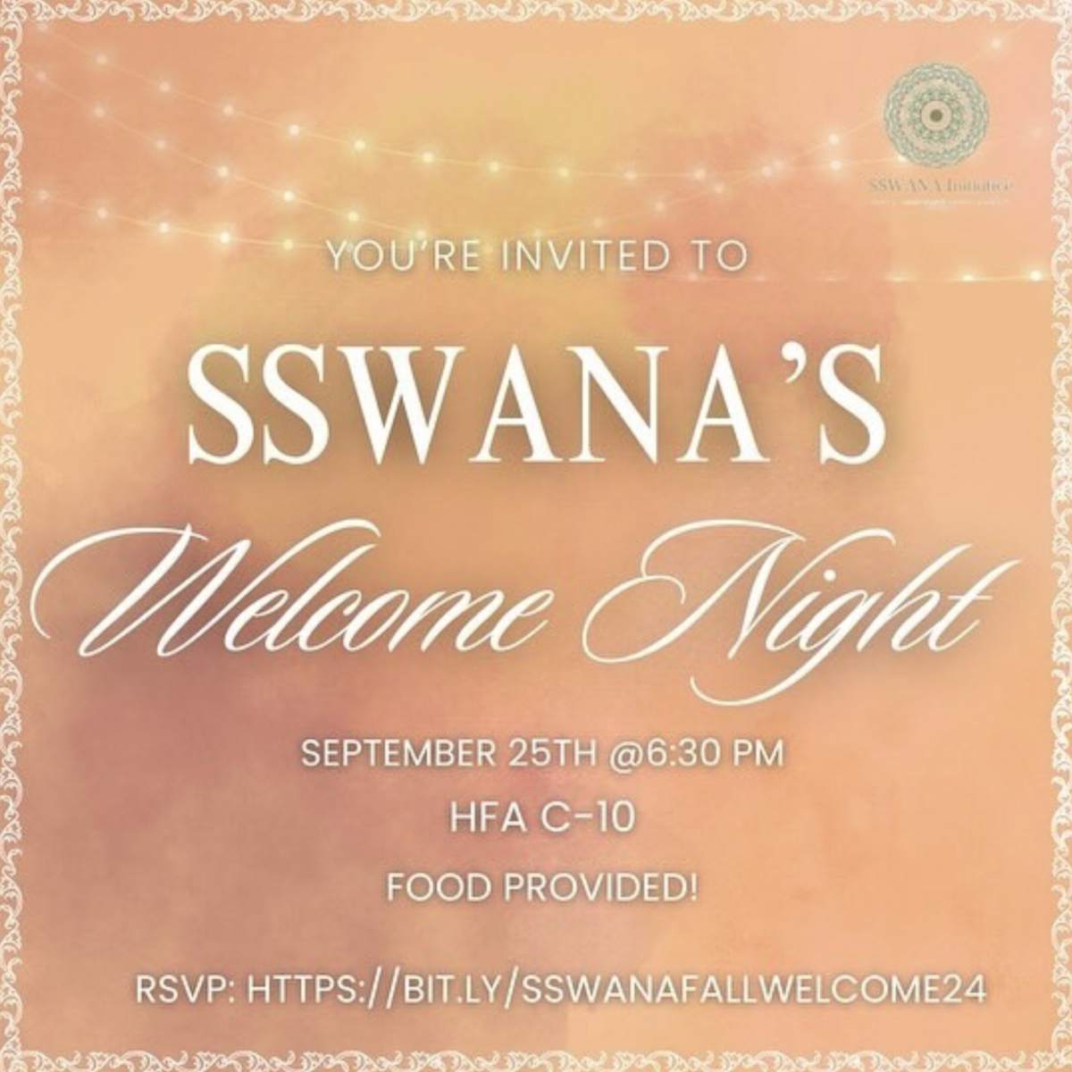 SSWANA Fall Welcome Night 2024