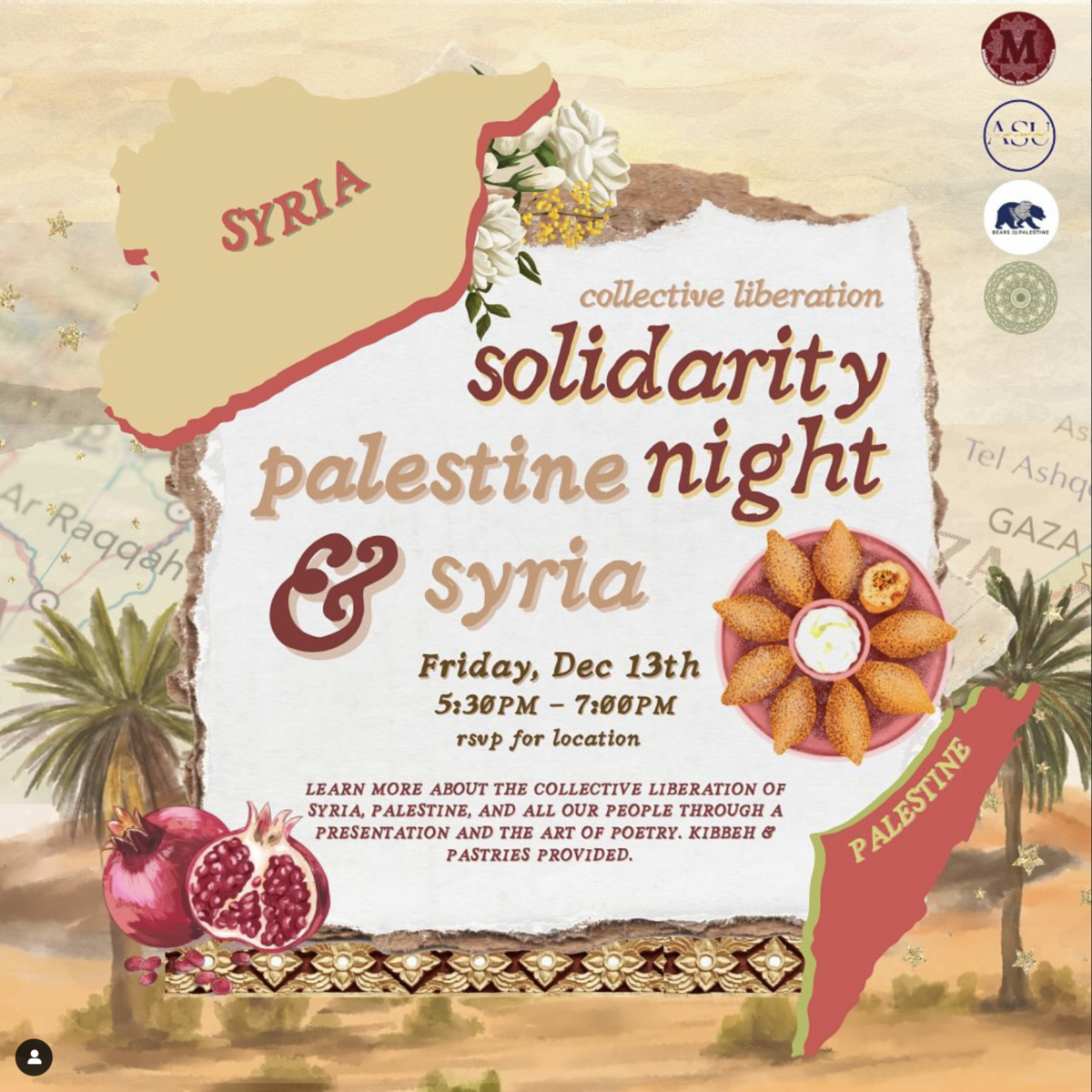 Syria and Palestine Solidarity Night