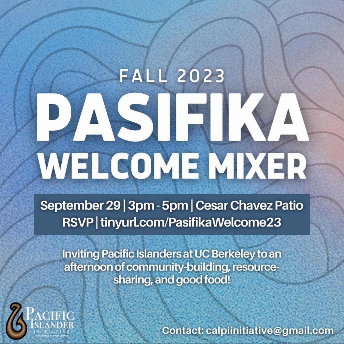 Fall 2023 Pasifika Welcome Mixer flier
