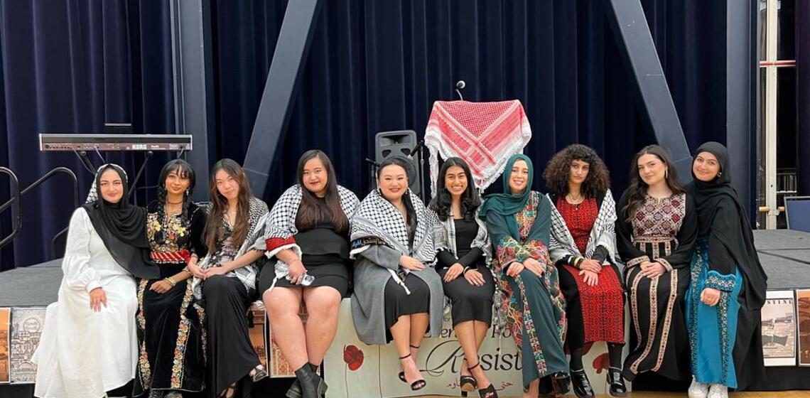 A group of our interns at gala.